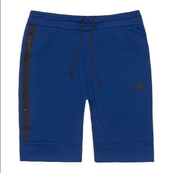 nike tech shorts blue